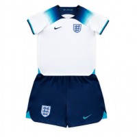 Camisa de Futebol Inglaterra Equipamento Principal Infantil Mundo 2022 Manga Curta (+ Calças curtas)